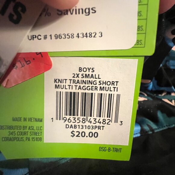 DSG Knit Train Shorts, 2XS,‎  Black/blue - Picture 7 of 9